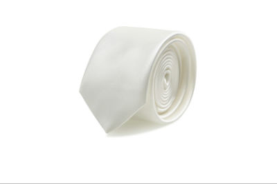 Brinkley's Slim Krawatte + Pochette - ivory