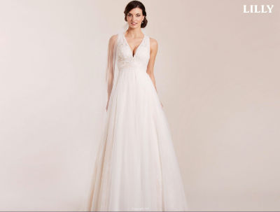 Lilly Brautkleid 08-4057-CRT - ivory - 44