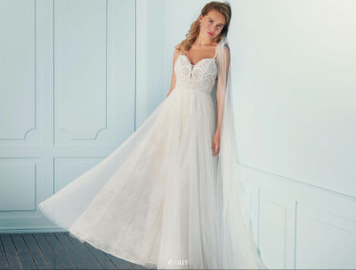 Lilly Brautkleid 08-4115-NU - nude - 38