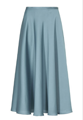 Swing Rock aus nachhaltigem Satinchiffon - blau - 44