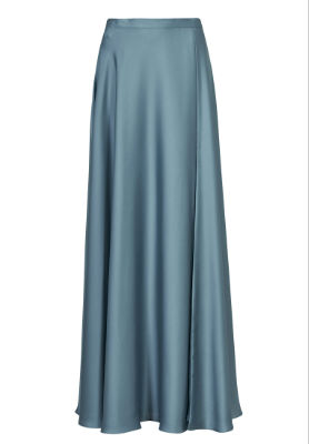 Swing Rock aus nachhaltigem Satinchiffon - blau - 48