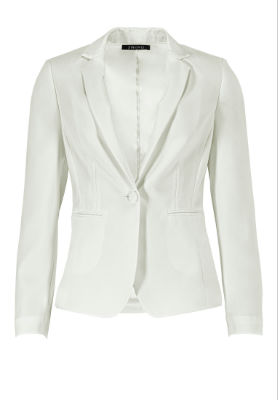 Swing Blazer aus Abseitencrepe - ivory - 48