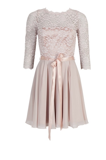 Swing Kleid - Spitze/Chiffon - blush - 42