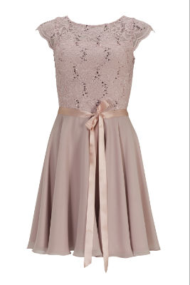Swing Kleid - Spitze / Chiffon - blush - 40
