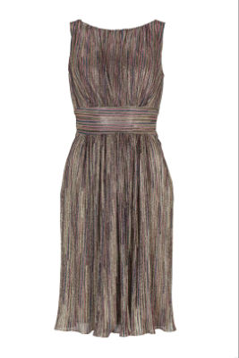 Swing Kleid - Plissee Lurex - 40