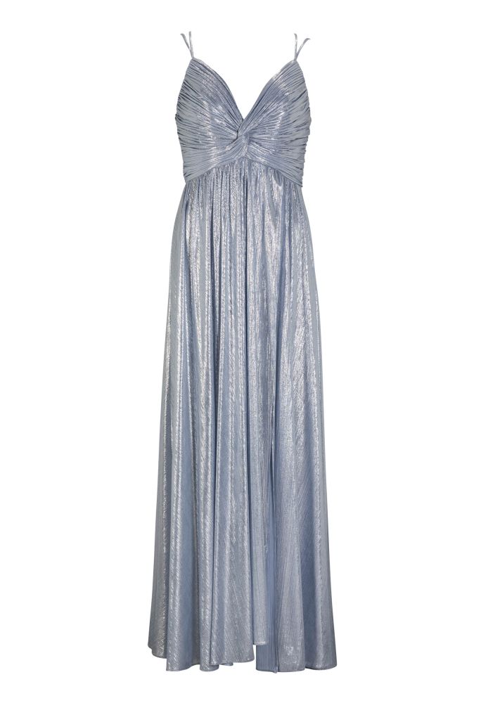 Swing Abendkleid aus glitzerndem Jersey m - blau - 38