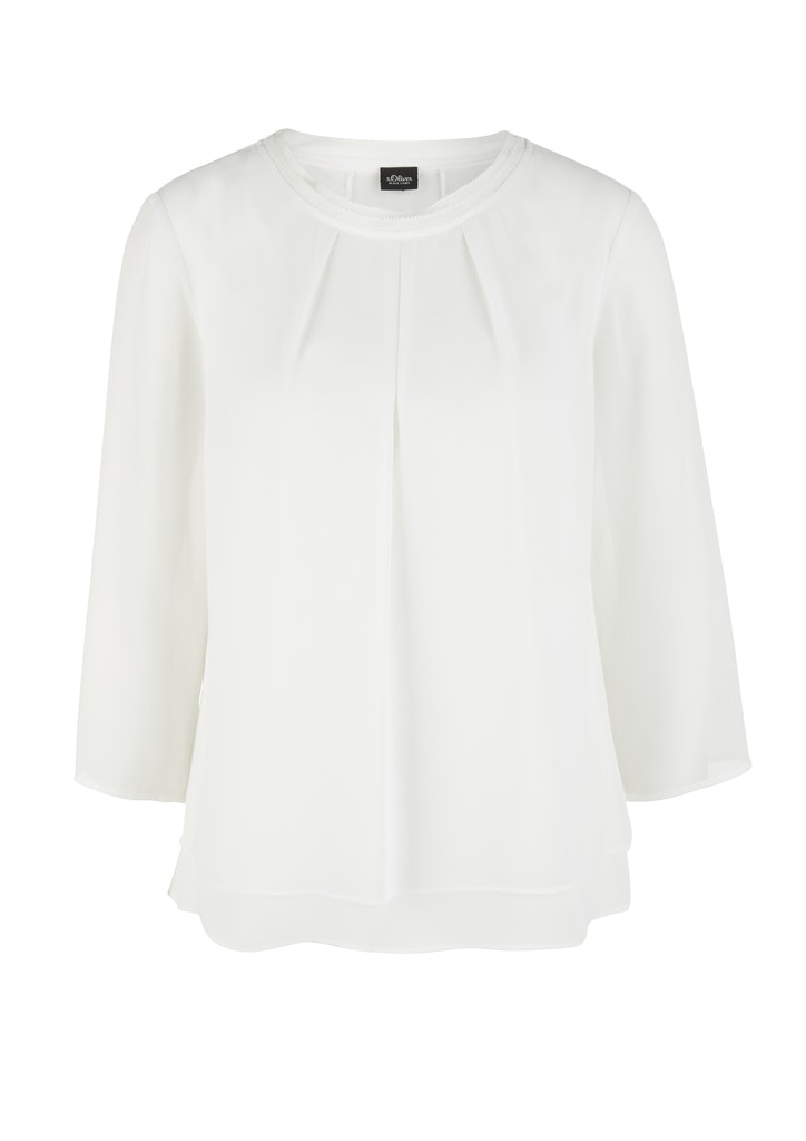 S.Oliver Bluse 3/4 Arm - weiß - 48