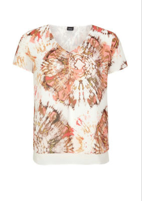 S.Oliver Bluse kurzarm - weiß - 48