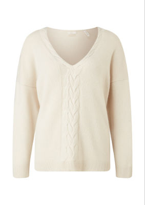 S.Oliver Pullover langarm - beige - XL