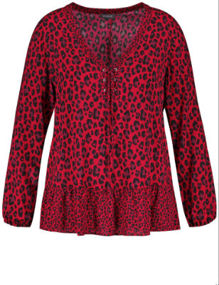 Samoon BLUSE 1/1 ARM - rot - 54