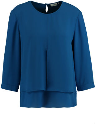 GERRY WEBER BLUSE 3/4 ARM - blau - 48