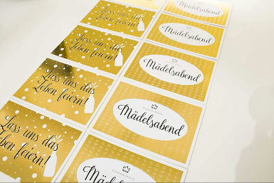 Laue Cards 'Mädels, lasst uns das Leben feiern' (10 Karten)