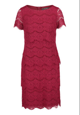 Vera Mont Kleid Kurz 1/2 Arm - rot - 50
