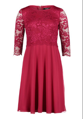 Vera Mont Kleid Kurz 3/4 Arm - rot - 50