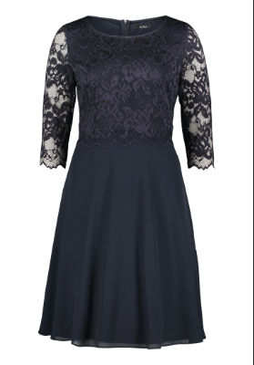 Vera Mont Kleid Kurz 3/4 Arm - navy - 50