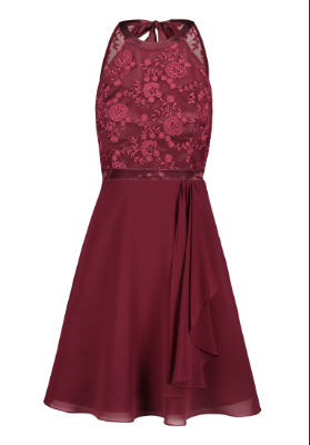 Vera Mont Kleid Kurz ohne Arm - rot - 44