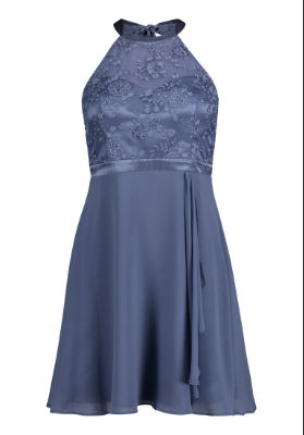 Vera Mont Kleid Kurz ohne Arm - grau - 44