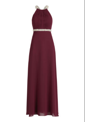 Vera Mont Kleid Lang ohne Arm - rot - 44