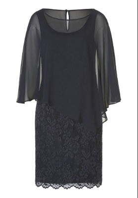 Vera Mont Kleid Kurz 1/2 Arm - navy - 50