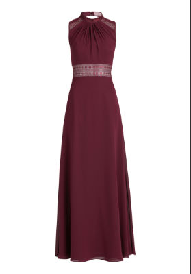 Vera Mont Kleid Lang ohne Arm - rot - 42