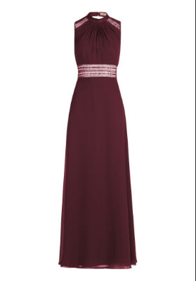 Vera Mont Kleid Lang ohne Arm - bordeaux - 44