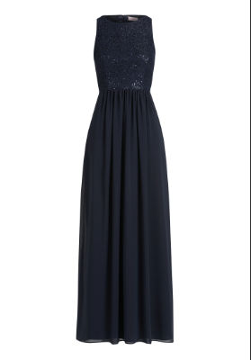 Vera Mont Kleid Lang ohne Arm - navy - 46