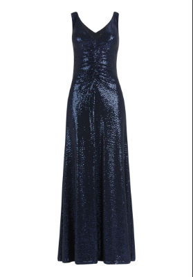 Vera Mont Kleid Lang ohne Arm - navy - 48