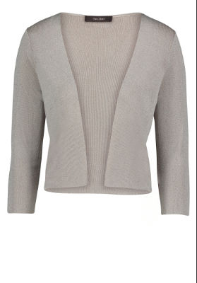 Vera Mont Strickjacke Kurz 3/4 Arm - silber - 48