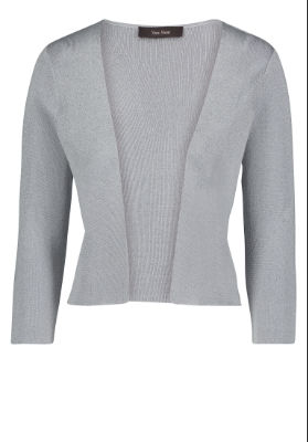 Vera Mont Strickjacke Kurz 3/4 Arm - grau - 48