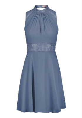 Vera Mont Kleid Kurz ohne Arm - blau - 44