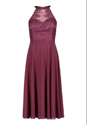 Vera Mont Kleid Kurz ohne Arm - bordeaux - 44
