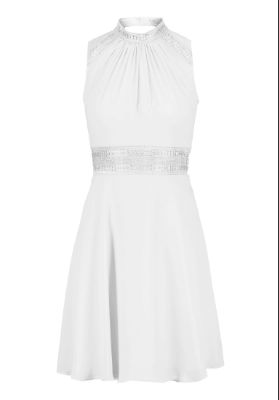 Vera Mont Kleid Kurz ohne Arm - weiß - 44