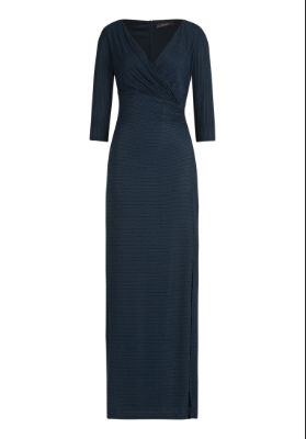 Vera Mont Kleid Lang 3/4 Arm - navy - 48