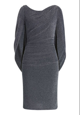 Vera Mont Kleid Kurz 3/4 Arm - grau - 48