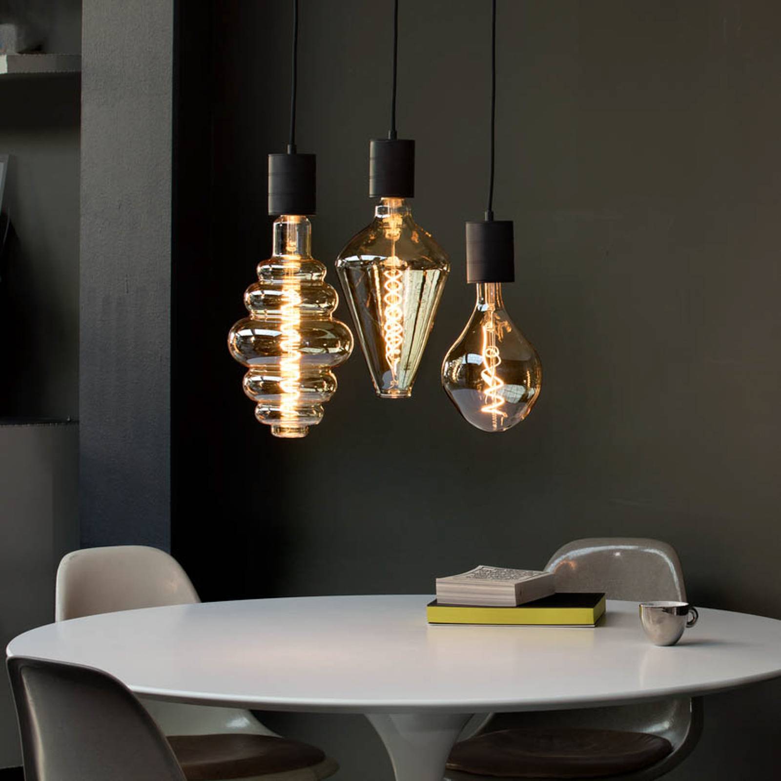 Calex LED-Leuchtmittel Organic Evo, E27, 6 W, gold, dimmbar