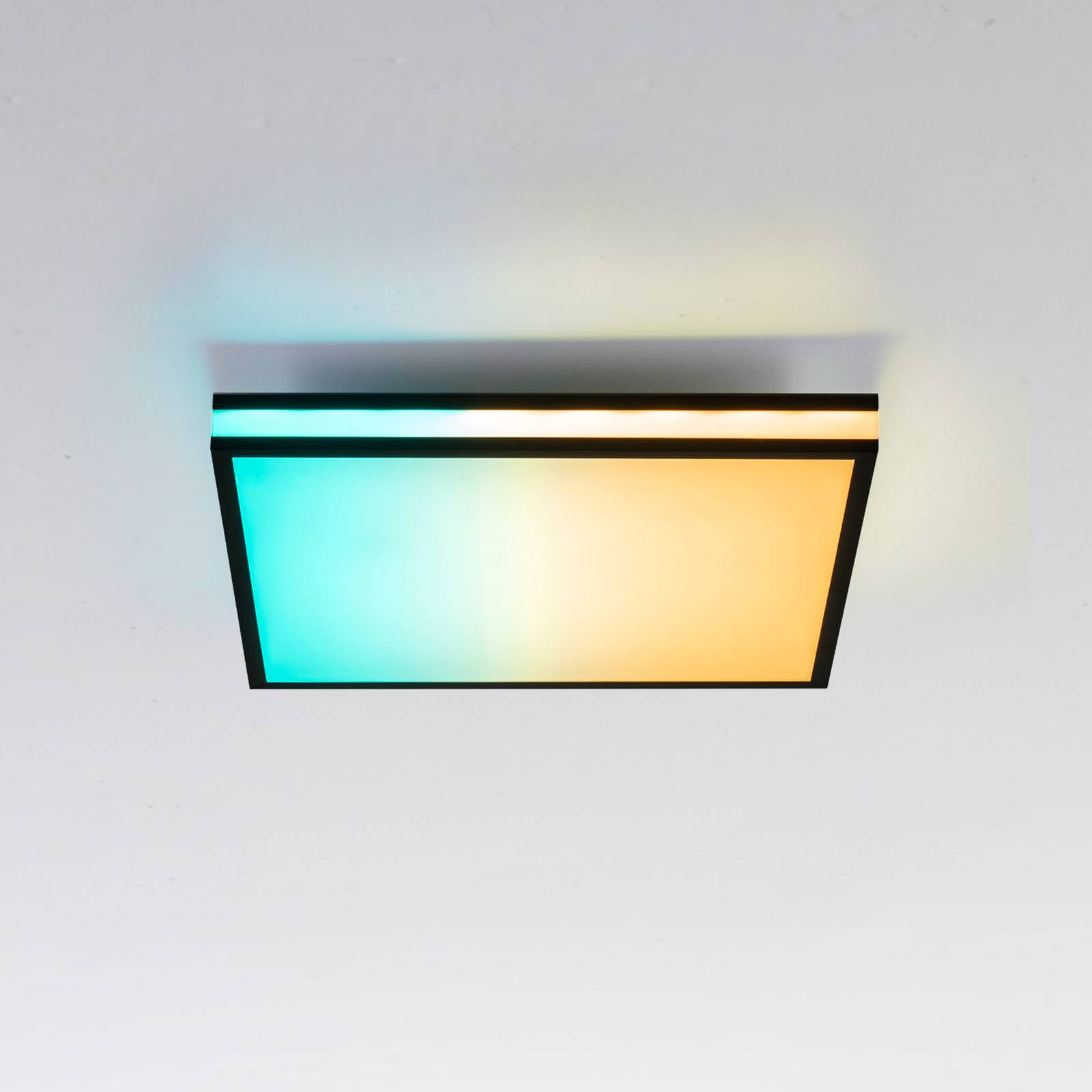 LED-Deckenlampe Mario, CTT, RGB, 45x45cm, schwarz