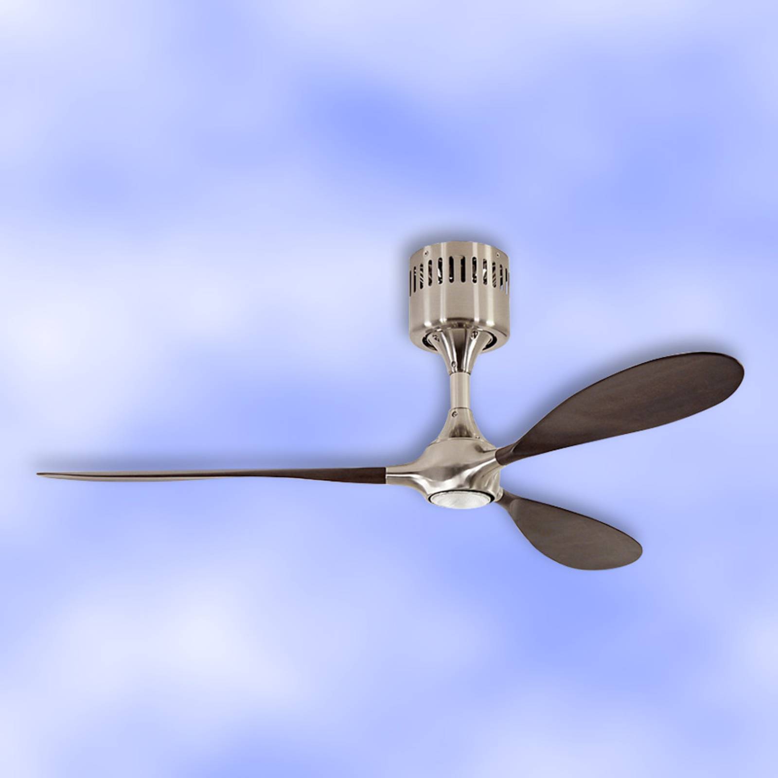LED-Deckenventilator HELICO PADDEL, nussbaum, Ø 132 cm leise