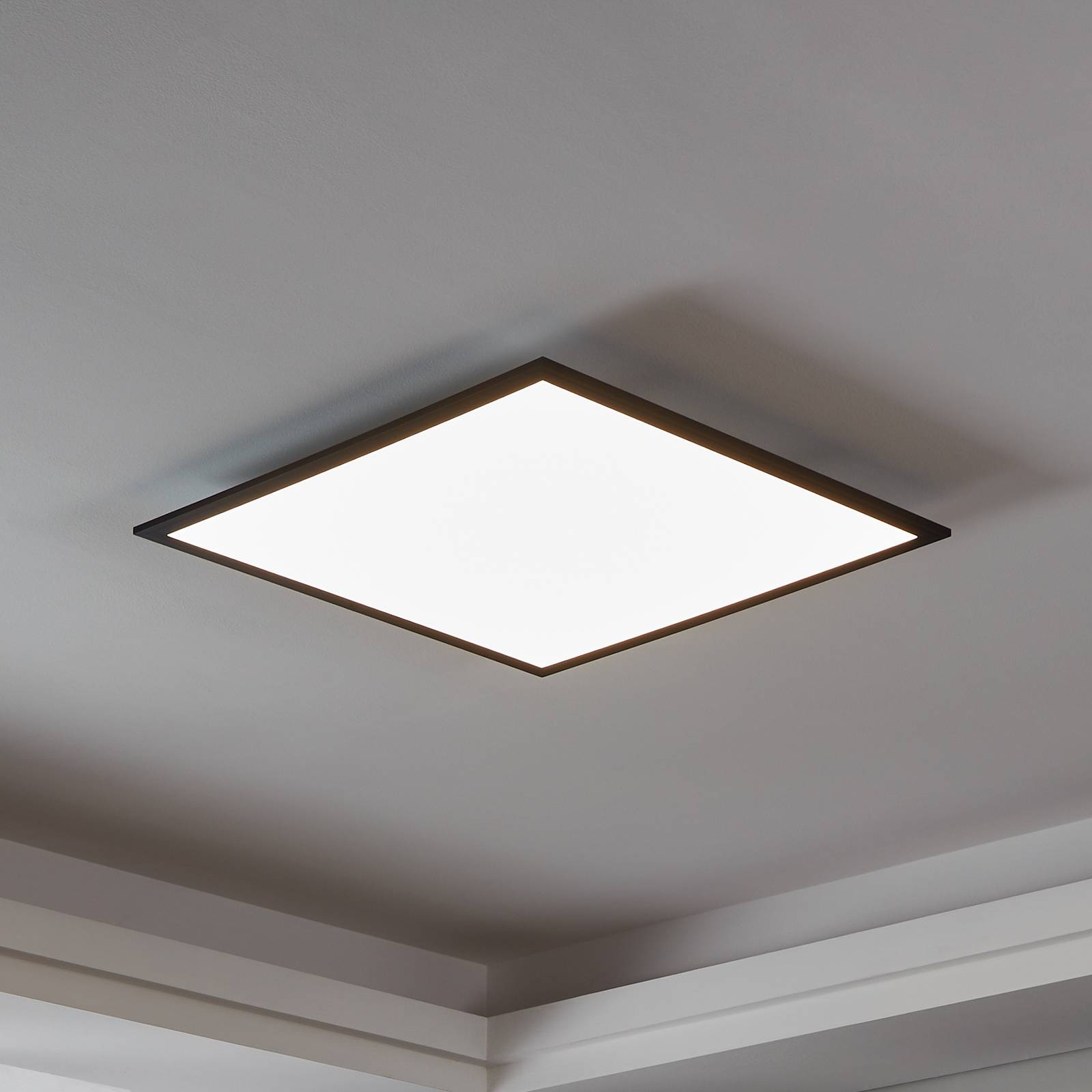 EGLO connect CCT Deckenlampe 59,5x59,5cm schwarz
