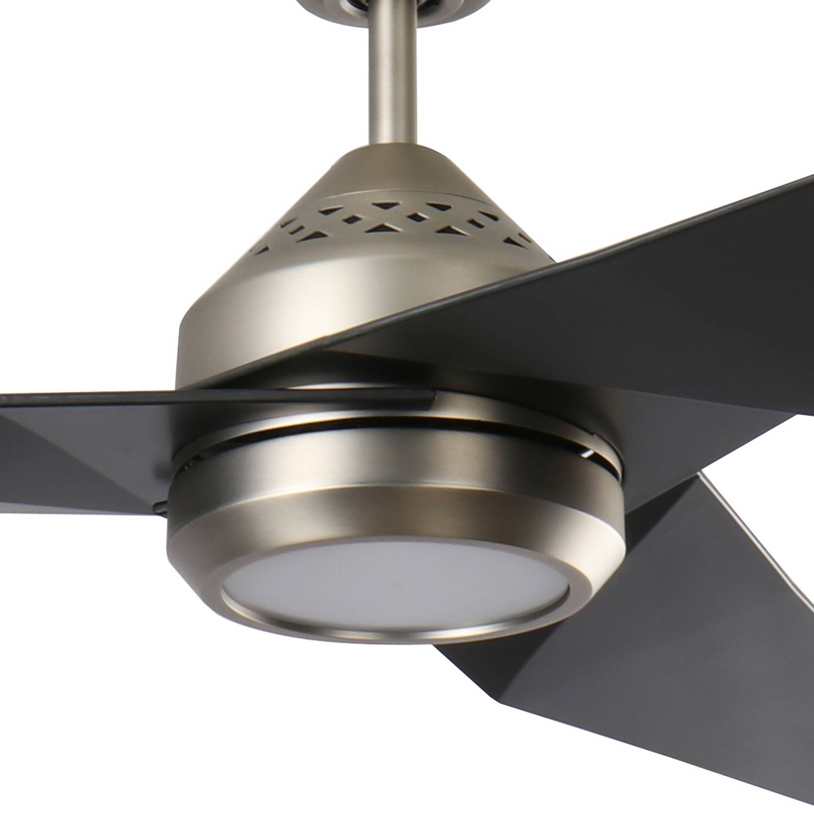 LED-Deckenventilator Jade, schwarz, leise, Ø 152 cm, 60 W