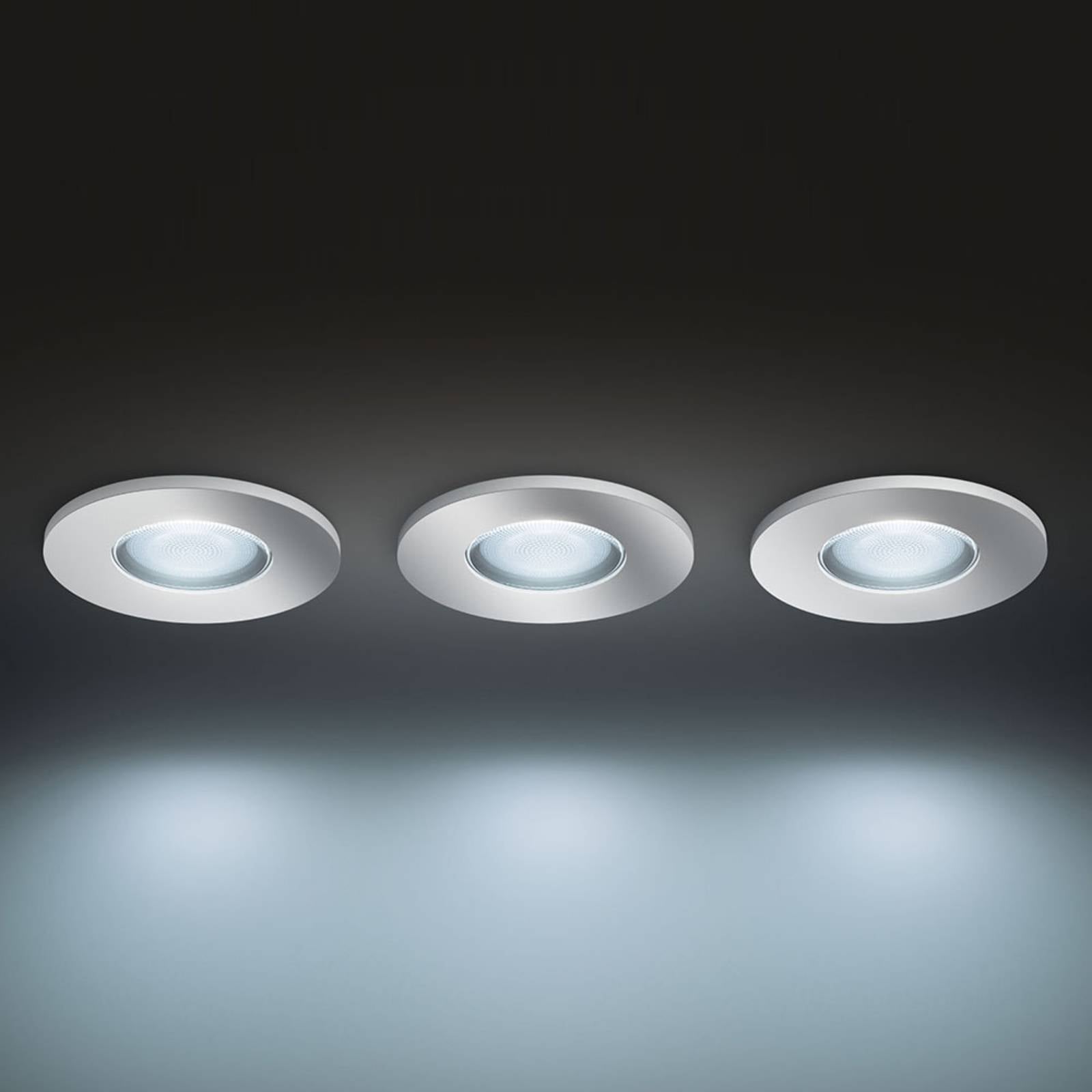 Philips Hue White Ambiance Adore Einbauspot, 3er