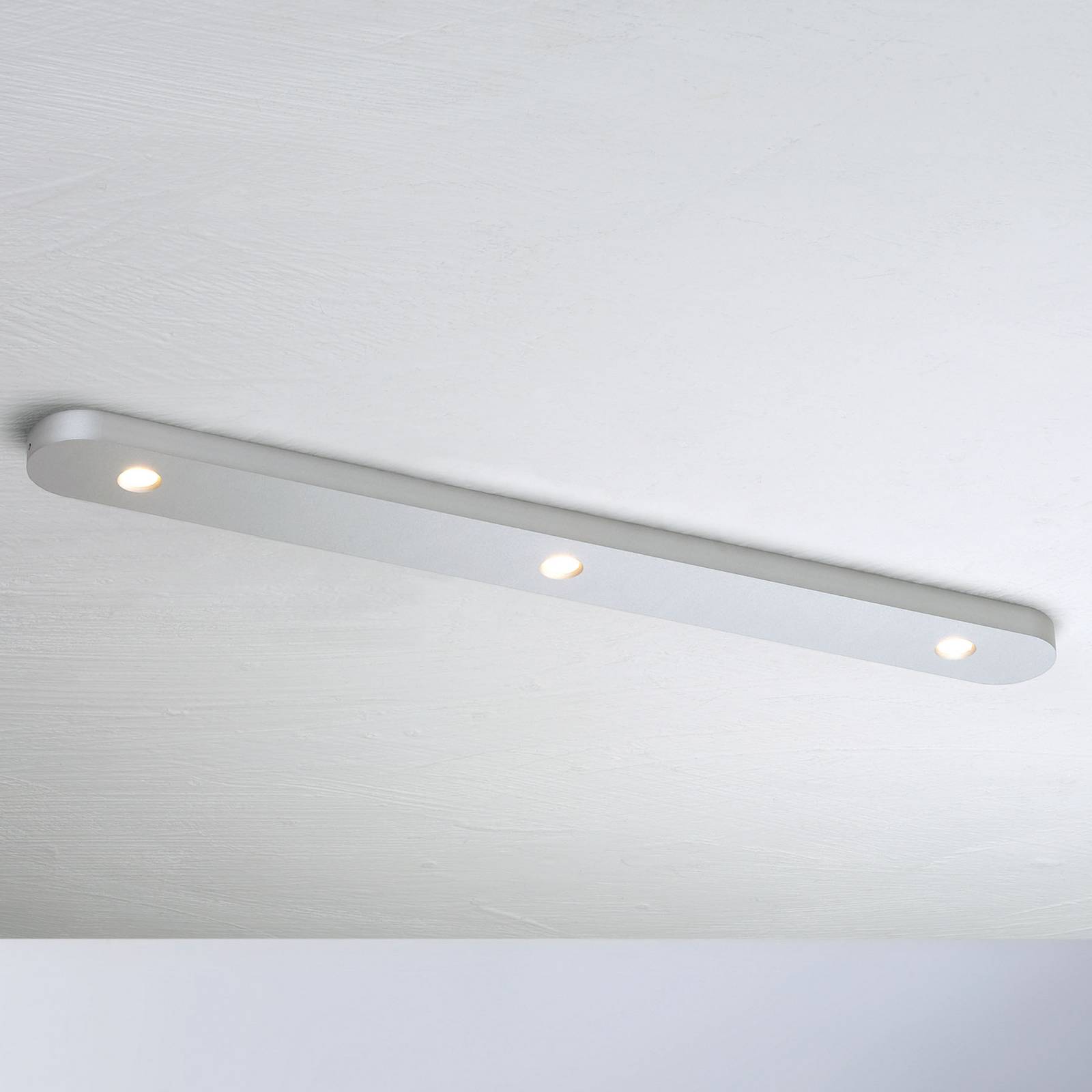 Bopp Close LED-Deckenlampe dreiflammig alu