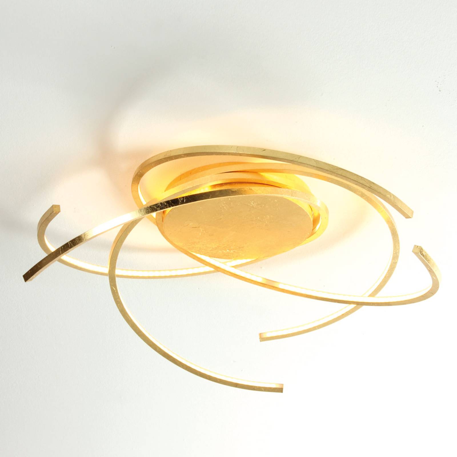 Escale Space - LED-Deckenlampe, 55 cm, Blattgold