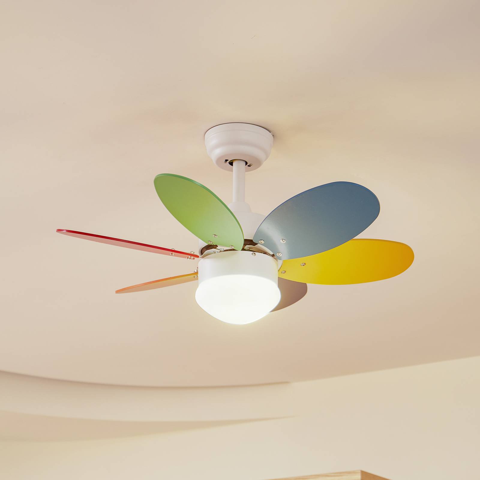 Lindby Deckenventilator mit Licht Litur, leise, Ø 77 cm, E27