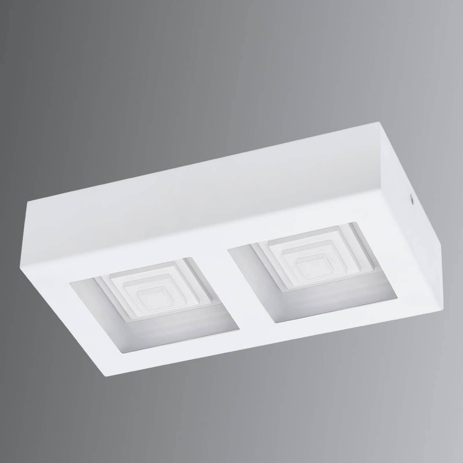 Ferreros - zweiflammige LED-Deckenlampe in Weiß
