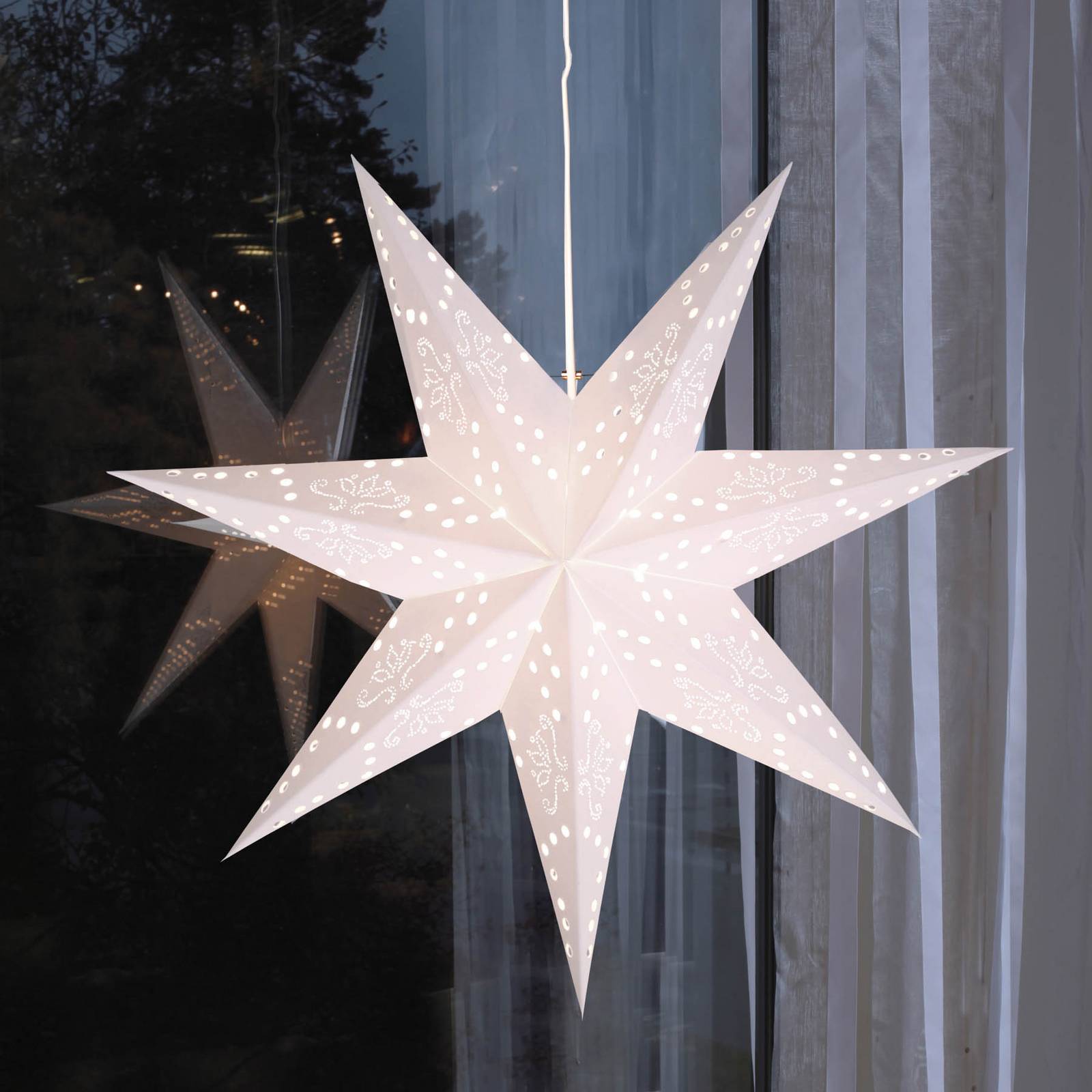 Hängender Papierstern Romantic Star