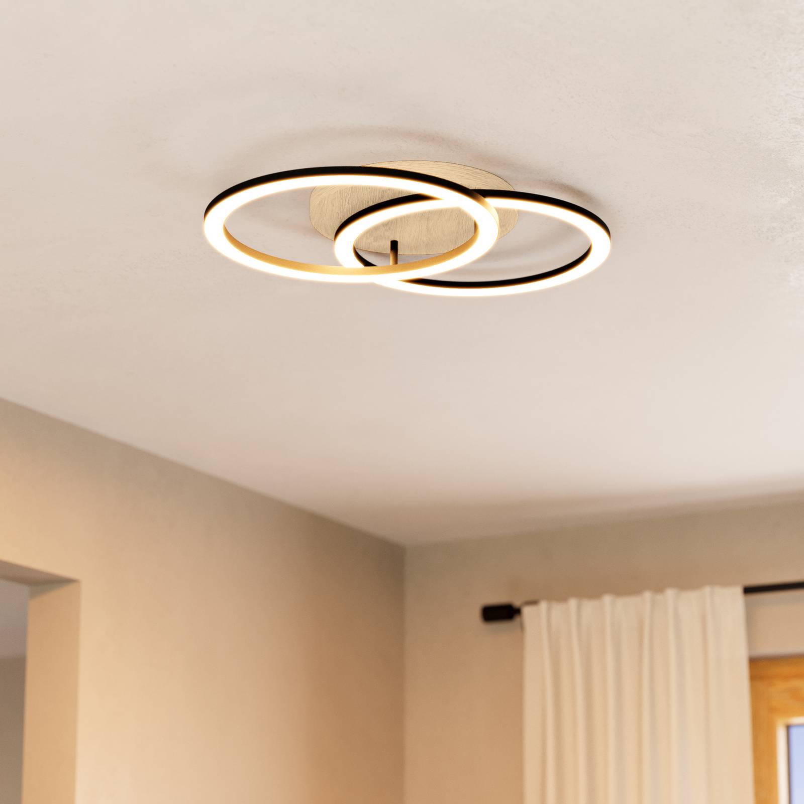 EGLO connect Smart-LED-Deckenlampe Lomaltas-Z, 58cm, 3800lm