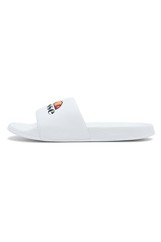 Ellesse Como Slide, Badelatschen Herren und Damen, Strandlatschen, Weiß, EU 43