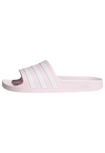 adidas Damen Adilette Aqua Slides, Almost Pink / Cloud White / Almost Pink, 40.5 EU