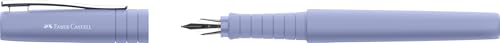 FABER-CASTELL - Füller Poly Pen Pale Iris, Feder F | Ergonomischer Füllfederhalter mit Soft-Touch Oberfläche und Edelstahlfeder