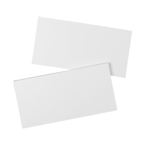 Ideen mit Herz Leinwand auf MDF-Rahmen | 2 Stück | Keilrahmen | Künstler-Leinwand | zum Bemalen mit Acryl- oder Öl-Farben | 390g/m² (20 cm x 40 cm)